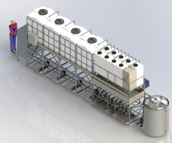  Impianto dosaggio ausiliari chimici e acidi forti